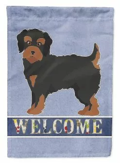 Windsocks Carolines Treasures Ck3788gf Yorkiepoo #1 Welcome Flag Garden Size