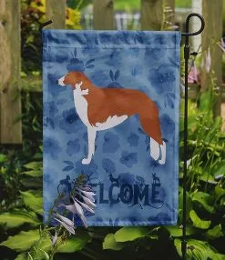 Windsocks Carolines Treasures Ck6126gf Borzoi Russian Greyhound Welcome Flag Garden Size -Piha myymälä 623412817 max