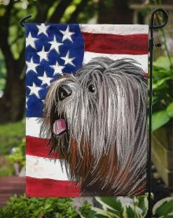 Windsocks Carolines Treasures Ck6690gf Schapendoes American Flag Flag Garden Size -Piha myymälä 623413117 max