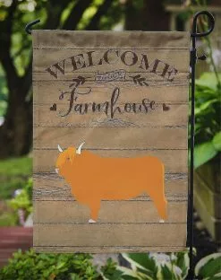 Windsocks Carolines Treasures Ck6764gf Highland Cow Welcome Flag Garden Size -Piha myymälä 623413178 max