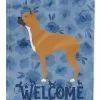 Windsocks Carolines Treasures Ck6180gf Boxer Welcome Flag Garden Size -Piha myymälä 623413713 max