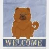 Windsocks Carolines Treasures Bb5723gf Chow Chow Red Welcome Flag Garden Size -Piha myymälä 623413751 max