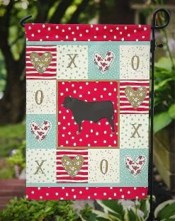 Windsocks Carolines Treasures Ck5255gf Black Angus Cow Love Flag Garden Size -Piha myymälä 623413802 max