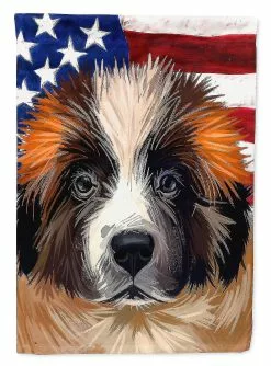Windsocks Carolines Treasures Ck6622gf Moscow Watchdog Dog American Flag Flag Garden Size