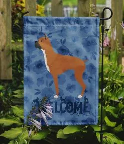 Windsocks Carolines Treasures Ck6180gf Boxer Welcome Flag Garden Size -Piha myymälä 623414080 max