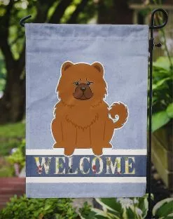 Windsocks Carolines Treasures Bb5723gf Chow Chow Red Welcome Flag Garden Size -Piha myymälä 623414116 max