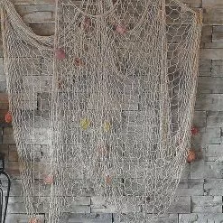 Home Decor Decals (white(1*2m)) Nautical Fishing Net Seaside Wall Beach Party Sea Shells Home Garden Decor -Piha myymälä 624181085 max