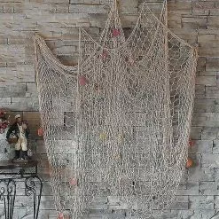 Home Decor Decals (white(1*2m)) Nautical Fishing Net Seaside Wall Beach Party Sea Shells Home Garden Decor -Piha myymälä 624181254 max