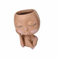 Unbranded Creative Flower Pot Figure Garden Koristeellinen Maljakko Kukkaruukku Työpöydän Koristehartsi 1kpl Sisä- Ja Ulkokasvi -Piha myymälä 629088236 max