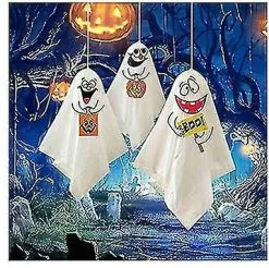 Unbranded Haunted Halloween Hanging Ghost Spooks Party Decoration Balloon Indoor Outdoor Garden Home, Multi(1 Set, White) -Piha myymälä 630153530 max