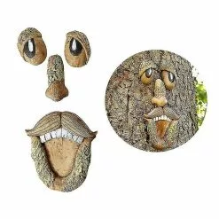 Unbranded Old Man Face Tree Hugger Decoration Garden Peeker Yard Art Outdoor Sculpture New