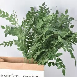 Unbranded Artificial Greenery Fake Plants Stems Spring Faux Shrub Bushes Silk Locust Green Leaf Bouquet For Floral Arrangement Home Wedding Party Garden Farmhou -Piha myymälä 630835181 max