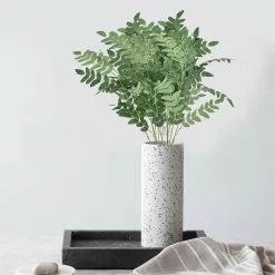 Unbranded Artificial Greenery Fake Plants Stems Spring Faux Shrub Bushes Silk Locust Green Leaf Bouquet For Floral Arrangement Home Wedding Party Garden Farmhou -Piha myymälä 630835609 max