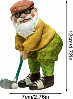 Unbranded Garden Gnome, Garden Decorative Figurines, Garden Gnomes Funny For Outside, Gnomes Playing Golf, Can Be Used As A Gift Or Decoration Astonishing -Piha myymälä 631141696 max