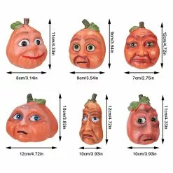 Unbranded Hauska Outo Kurpitsa Kasvot Rekvisiitta Hartsi Luova Sisustus Halloween Garden Outdoor -Piha myymälä 632981355 max 1