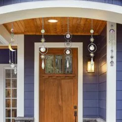 Nufasion Other Garden Statue 6 Pieces Colorful Crystals Suncatcher Hanging Suncatcher With Chain Pendant Ornament Crystal Balls For Window Home Garden Chri -Piha myymälä 633589761 max