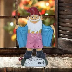 Nufasion Rude Garden Gnomes Resin Undress Funny Gnome Garden Sculpture Weather Resistant Naughty Miniature Figurine Outdoor Art Ornaments Decoration For Lawn Y -Piha myymälä 637628561 max