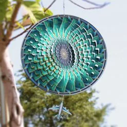 Unbranded Colorful 3D Wind Spinner Airplane Stainless Steel Wind Chime For Garden -Piha myymälä 640465272 max