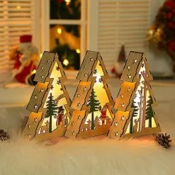 Qeen Christmas Decoration Cabin, Christmas Tree For Christmas Wedding Party Family Garden 20 * 14cm -Piha myymälä 640497796 max