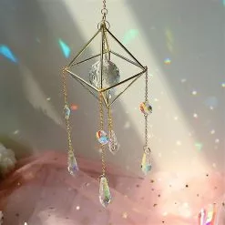 Unbranded Crystal Wind Chime Pendant Beautiful Chandelier Home Garden Window Decoration -Piha myymälä 641077839 max