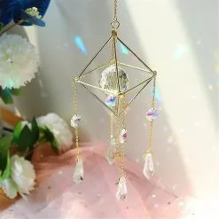 Unbranded Crystal Wind Chime Pendant Beautiful Chandelier Home Garden Window Decoration -Piha myymälä 641077869 max