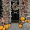 Garlands Autumn Wreath Frame For Front Door Outside, Fall Eucalyptus Pomegranate Farmhouse Wreath Rustic Thanksgiving Wreath Fall Door Wreaths Garden Home Deco -Piha myymälä 641463918 max