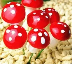 Statues 50pcs/set 2 Sizes Mini Mushroom Miniatures Artificial Garden Fairy Bonsai Plant Pot Resin Craft Decoration For Home Diy Micro Landscape Decor -Piha myymälä 641465173 max