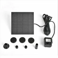 Unbranded 180l/h Solar Panel Powered Water Feature Pump Garden Pool Pond Aquarium Fountain
