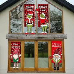 Unbranded Christmas Decorations Grinch Hanging Foot Doll Hanging Flag Faceless Doll Doll Hanging Flag Garden Flag -Piha myymälä 643208917 max