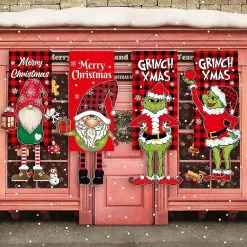 Unbranded Christmas Decorations Grinch Hanging Foot Doll Hanging Flag Faceless Doll Doll Hanging Flag Garden Flag -Piha myymälä 643209098 max