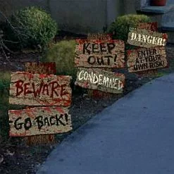 Unbranded 3pcs Halloween Garden Signs Outdoor Decorations Halloween Props Sidewalk Lawn Yard Diy Warning Sign Event Party Props 9 Unbranded 3pcs Halloween Garden Signs Outdoor Decorations Halloween Props Sidewalk Lawn Yard Diy Warning Sign Event Party Props -Piha myymälä 643228557 max