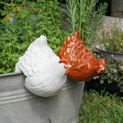 Statues Resin Rooster Desktop Decor Garden Statue Chicken Yard Decor - Yellow -Piha myymälä 643379031 max