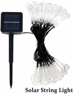 Unbranded 6.5m 30 Led Outdoor Solar Powered Fairy Lights 30 Leds 8 Modes Decorative For Garden Patio Home Chri -Piha myymälä 643395710 max