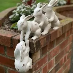 Unbranded Easter Bunny Garden Sculpture | Resin Rabbit Garden Sculpture Ornament - Garden Sculpture Rabbit -Piha myymälä 643397926 max