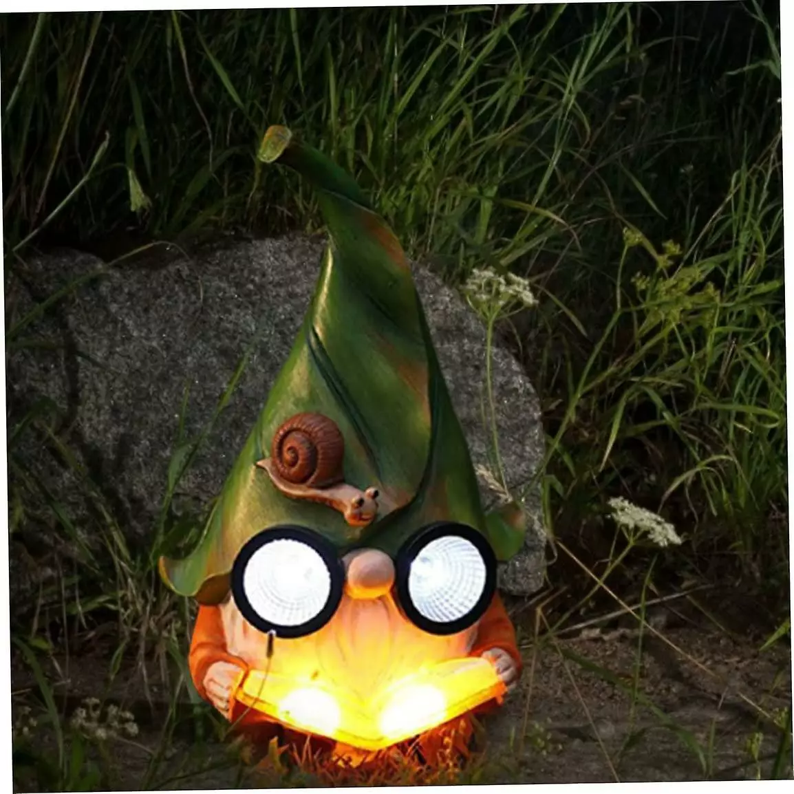 Unbranded Solar Light Statue Resin Gnome Crafts Ornaments Garden Decoration Gnome Reading Resin Crafts Ornamen 7 Unbranded Solar Light Statue Resin Gnome Crafts Ornaments Garden Decoration Gnome Reading Resin Crafts Ornamen - Image 5