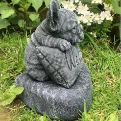 Unbranded Bulldog Resin Statue, Animal French Bulldog Decorative Statue Sculpture, Garden Decoration -Piha myymälä 643401718 max