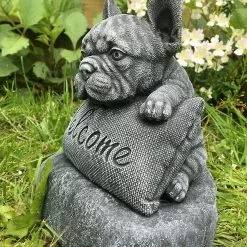 Unbranded Bulldog Resin Statue, Animal French Bulldog Decorative Statue Sculpture, Garden Decoration -Piha myymälä 643401776 max