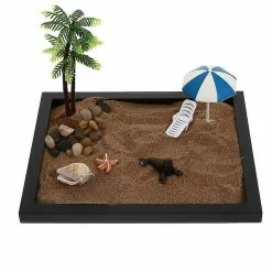 Unbranded 1 Set Simulation Ocean Scene Garden Office Desktop Mini Ocean Garden Sand Tray