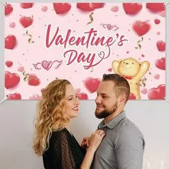 Unbranded Valentine's Day Pink Banner Lightweight Innovative Party Backdrop For Home Garden Party Decoration -Piha myymälä 643971250 max