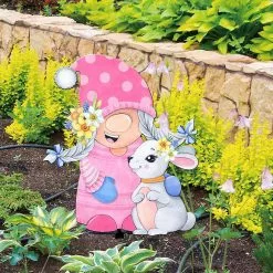 Unbranded Easter Gnomes Bunny Yard Signs Easy To Install Fadeless Gnomes Yard Signs For Outdoor Patio Yard Lawn Garden -Piha myymälä 643977534 max