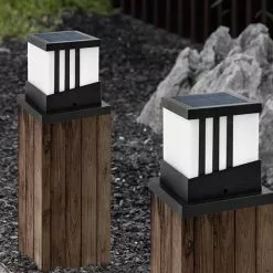 Unbranded Outdoor Waterproof Pillar Light Automatic Solar Charging During The Day For Building Corridors Garden Gates -Piha myymälä 643979758 max