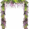 Unbranded Wisteria Artificial Flowers Garland 4 Pcs For Home Garden Wedding Arch Floral Decor -Piha myymälä 645081713 max