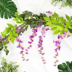 Unbranded Wisteria Artificial Flowers Garland 4 Pcs For Home Garden Wedding Arch Floral Decor -Piha myymälä 645082128 max