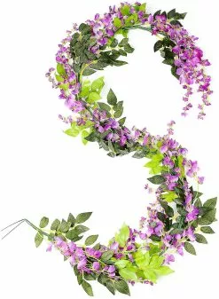 Unbranded Wisteria Artificial Flowers Garland 4 Pcs For Home Garden Wedding Arch Floral Decor -Piha myymälä 645082325 max
