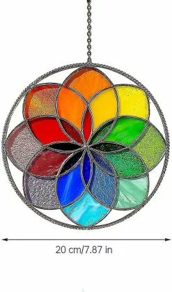 Unbranded Painted Window Ornaments Hanging Acrylic Rainbow Flower Sculpture Garden Suncatcher Decoration Paint 7 Unbranded Painted Window Ornaments Hanging Acrylic Rainbow Flower Sculpture Garden Suncatcher Decoration Paint -Piha myymälä 645446959 max