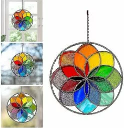Unbranded Painted Window Ornaments Hanging Acrylic Rainbow Flower Sculpture Garden Suncatcher Decoration Paint 8 Unbranded Painted Window Ornaments Hanging Acrylic Rainbow Flower Sculpture Garden Suncatcher Decoration Paint -Piha myymälä 645446969 max