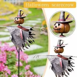 Linkrunning Halloween Ornaments, Halloween Scarecrow Outdoor Lantern Ground Stake,scarecrow For Garden Indoor Decoration Prop -Piha myymälä 664352818 max