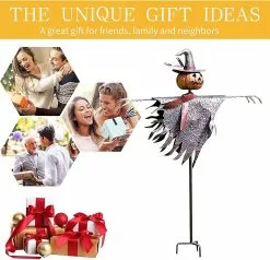 Linkrunning Halloween Ornaments, Halloween Scarecrow Outdoor Lantern Ground Stake,scarecrow For Garden Indoor Decoration Prop -Piha myymälä 664352842 max