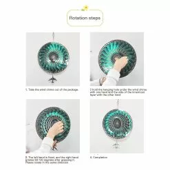 Unbranded Colorful 3D Wind Spinner Airplane Stainless Steel Wind Chime For Garden -Piha myymälä 665528451 max