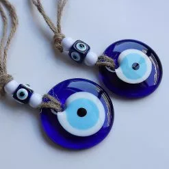 Unbranded Turkish Blue Evil Eye Beads Pendant Wall Hanging Decor Garden Home Protection Living Room Car Decorations Lucky Blessing Gift -Piha myymälä 670993727 max